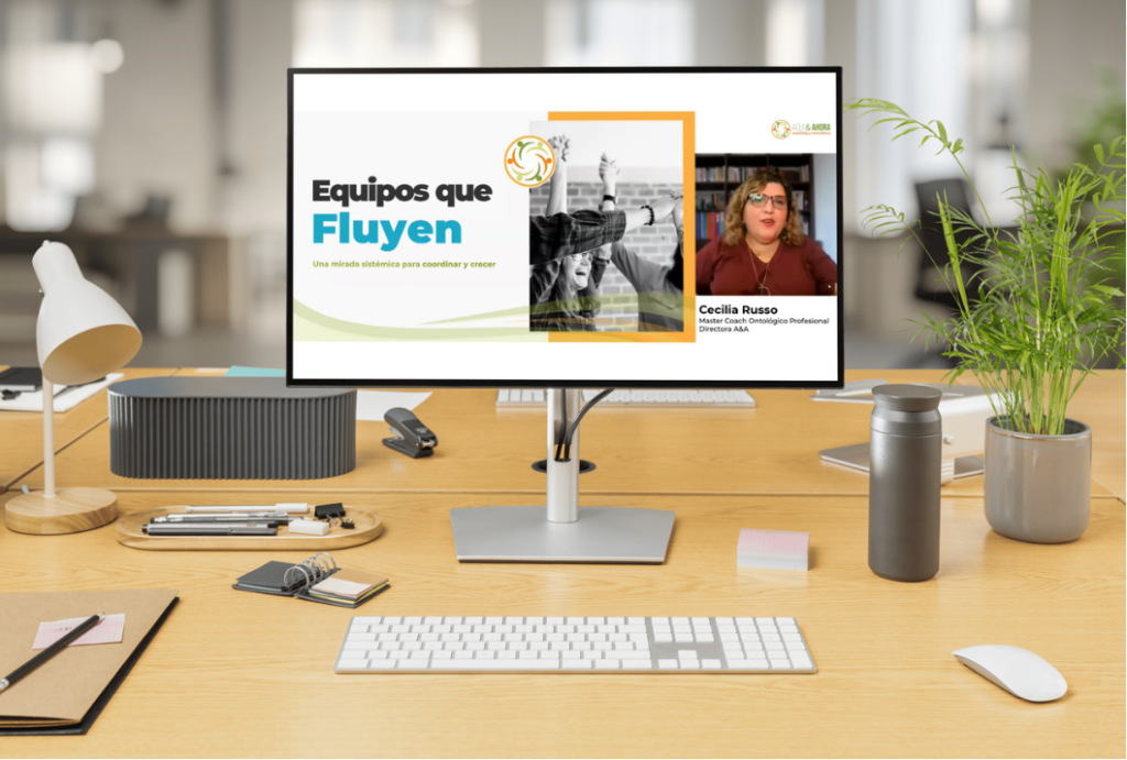 Curso Equipos que Fluyen en una notebook